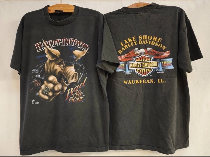 バイクTシャツ  PIG "Bad to the born"