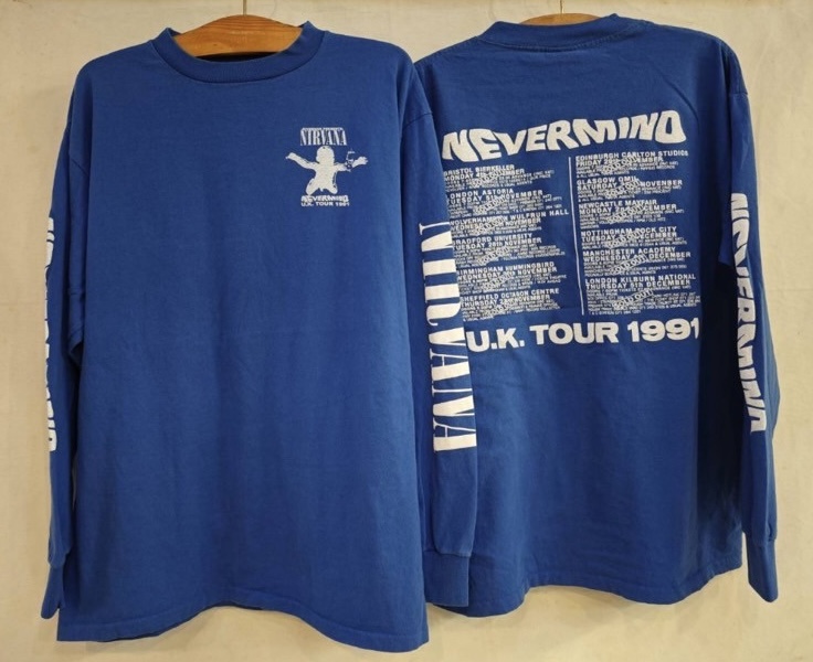NIRVANA ロンT『NEVERMIND U.K. TOUR 1991』